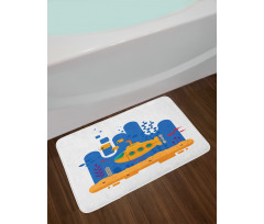 Periscope Fish and Reefs Bath Mat