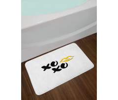 Simple Lettering with Lip Kiss Bath Mat