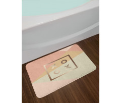 Minimalist Love Design Frame Bath Mat