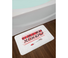 I Like You Brushstrokes Bath Mat