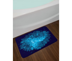 Luminous Chrysanthemum Art Bath Mat