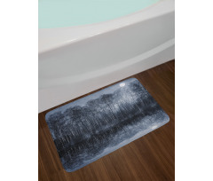 Night Woodland by the Lake Bath Mat