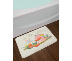 Summer Unicorn Watermelon Bath Mat