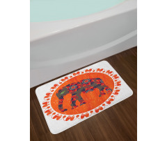 Doodle Vibrant Bath Mat