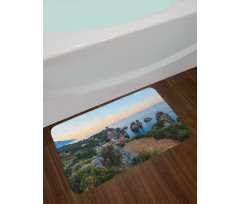 Tyrrhenian Sea Bay Sunset Bath Mat