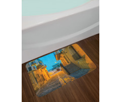 Narrow Alley Street Building Bath Mat