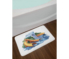 Aqua Park Water Slides Bath Mat