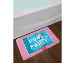 Sunbathing Woman Bath Mat