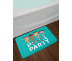 Happy Children Swimsuits Bath Mat