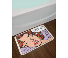 Pop Art Comic Beauty Sleep Bath Mat