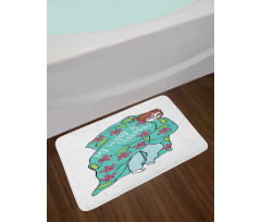 My Hobby is Sleeping Girl Bath Mat