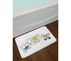 Winged Insects Bath Mat