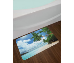 Palm Leaf Island Lagoon Bath Mat