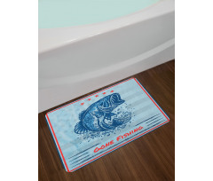 Vintage Trout Fish Bath Mat