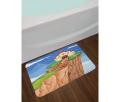 Colorful Castle Peak Edge Bath Mat