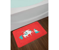 Princess Prince on Horse Bath Mat