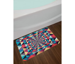 Visual Patchwork Retro Bath Mat