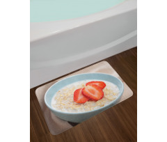 Fresh Strawberries Cereal Bath Mat