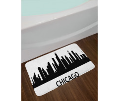 Chicago Line Silhouette Bath Mat