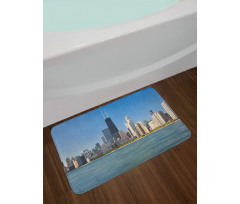 Panorama of Skyscrapers Bath Mat