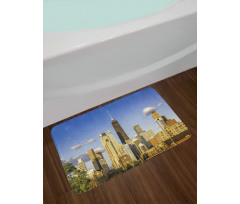 Downtown Chicago Panorama Bath Mat