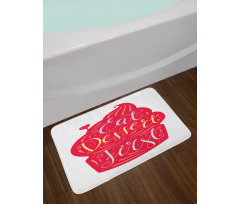 Eat Dessert First Cupcake Bath Mat