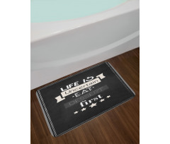 Life is Uncertain Food Themed Bath Mat