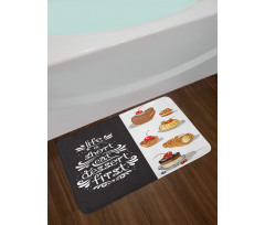 Eat Dessert First Patisserie Bath Mat