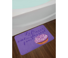 Eat Dessert Vibrant Cupcake Bath Mat