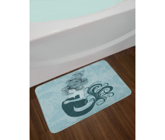 Sleeping Mermaid Bath Mat