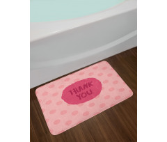 Thank You Wording Bath Mat