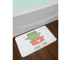 Funny Cactus Shape as Cat Bath Mat