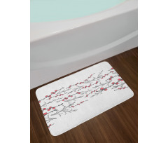 Branches of Winter Berry Bath Mat