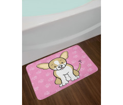 Cartoon of Dog Bath Mat