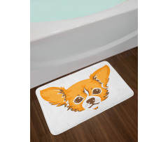 Simplistic Cartoon of Dog Bath Mat