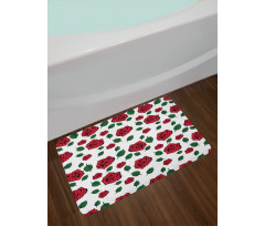 Romance Floral Doodle Bath Mat