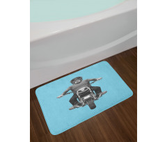 Dog Breed Riding Scooter Bath Mat