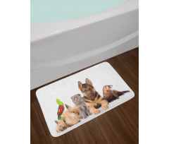 Bunnies Cat Dog and Ferret Bath Mat