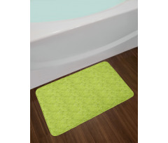 Doodle of Monstera Leaves Bath Mat