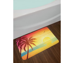 Vivid Sunrise at Fantasy Beach Bath Mat