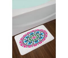 Circular Slav Motif Bath Mat