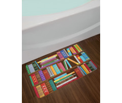 Different Subjects Books Bath Mat