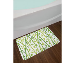 Cartoon Style Bamboo Bath Mat