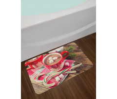 Hot Chocolate in Mugs Bath Mat