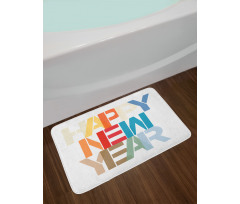 Big Bold Lettering Bath Mat