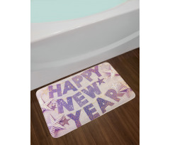 Calligraphy in Party Bath Mat