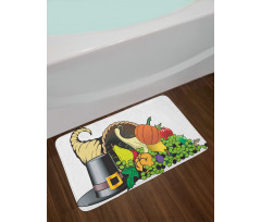 Cornucopia Motif Bath Mat