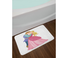 Prince and Princess Romance Bath Mat