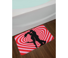 Couple on Whirlpool Heart Bath Mat