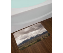 Mountains Colorado Gloomy Bath Mat